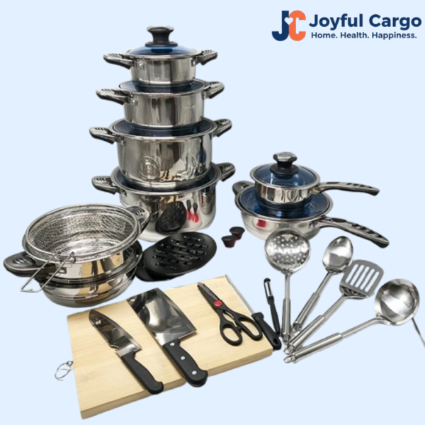 Marwa German Stainless Cookware Set ( 30 pcs )