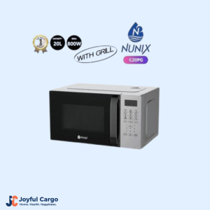 Nunix 20L Digital Microwave Oven with Grill C20PG – Silver